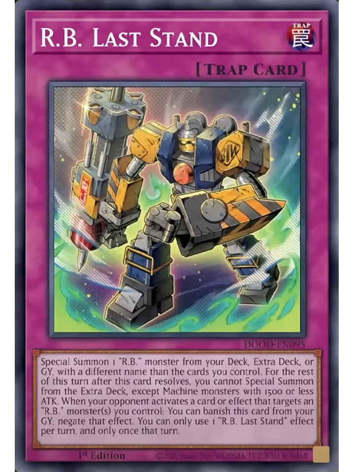 R.B. Last Stand - DOOD-EN095 - Common 1st Edition 1