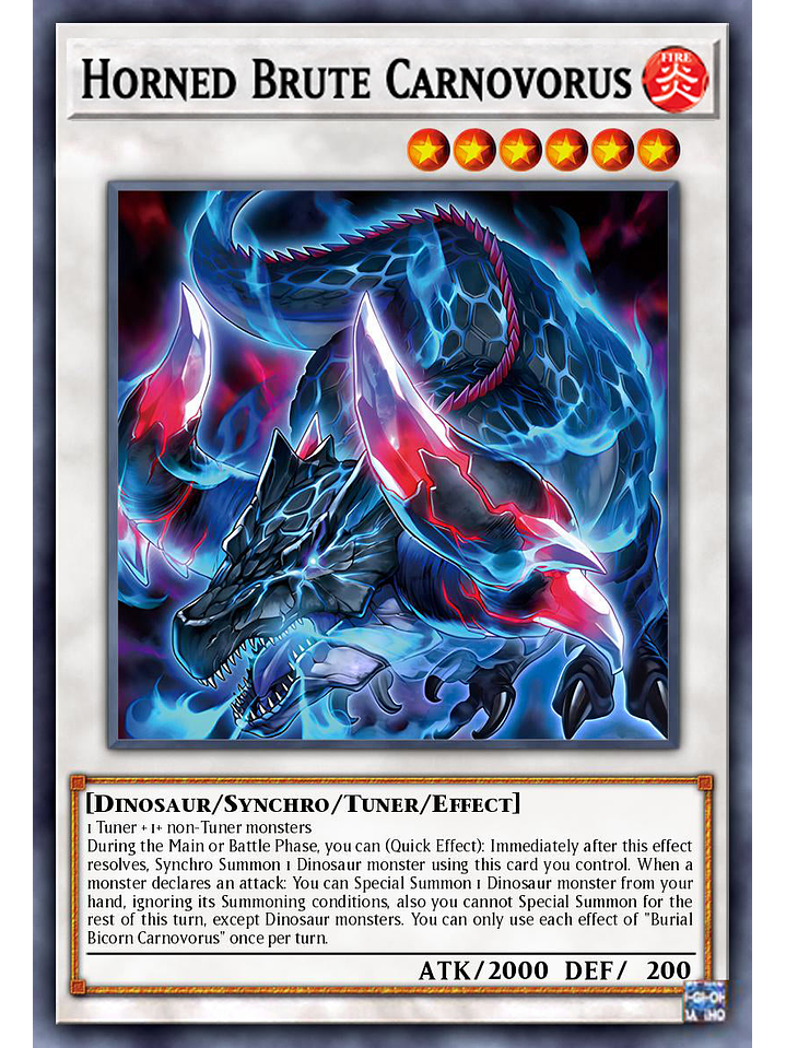 Horned Brute Carnovorus - DOOD-EN098 - Super Rare 1st Edition 1