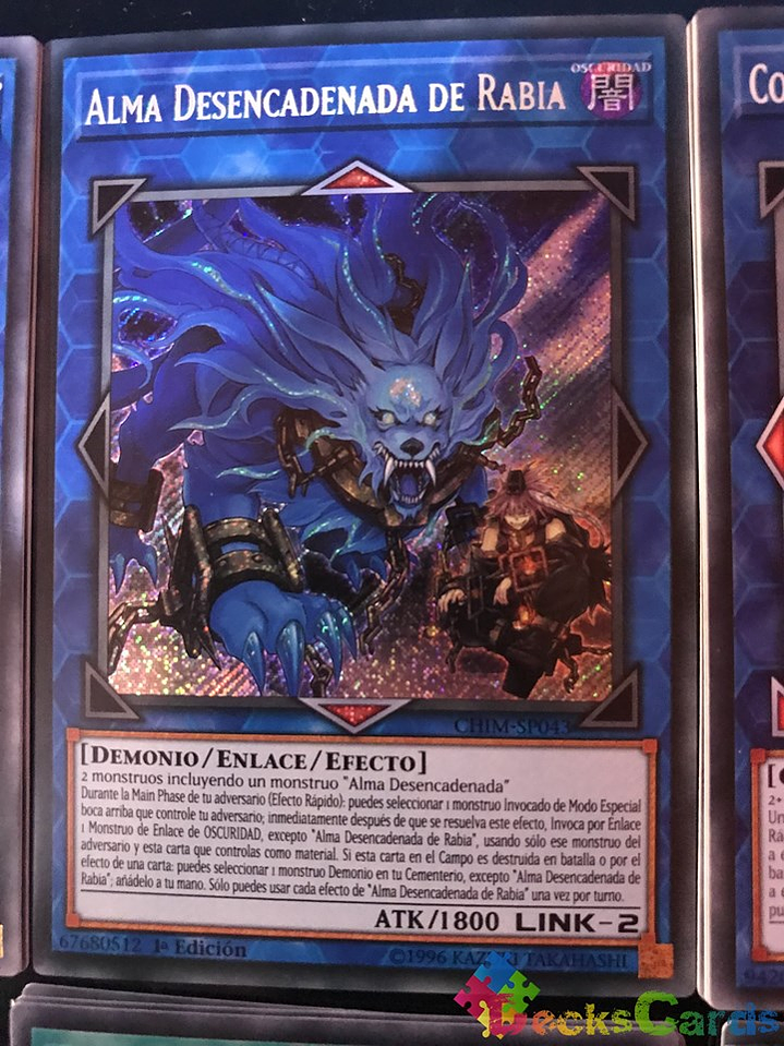 Unchained Soul of Rage - CHIM-EN043 - Secret Rare 1st Edition 1