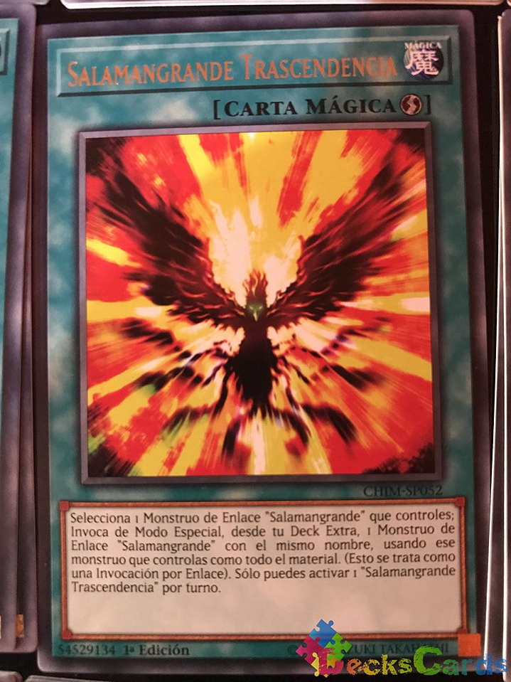 Salamangreat Transcendence - CHIM-EN052 - Rare 1st Edition 1