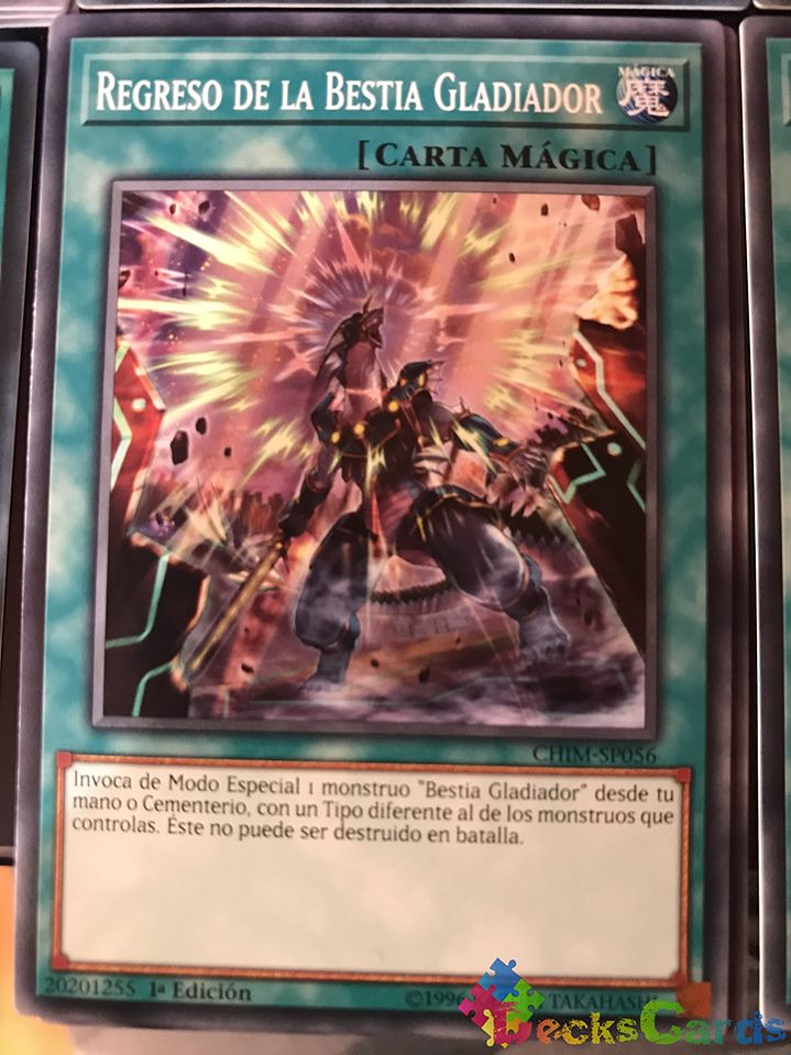 Gladiator Beast's Comeback - CHIM-EN056 - Common 1st Edition 1