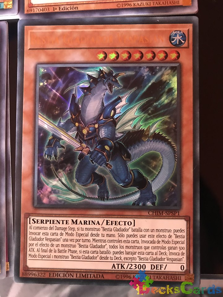 Gladiator Beast Vespasius - CHIM-ENSP1 - Ultra Rare Limited Edition 1