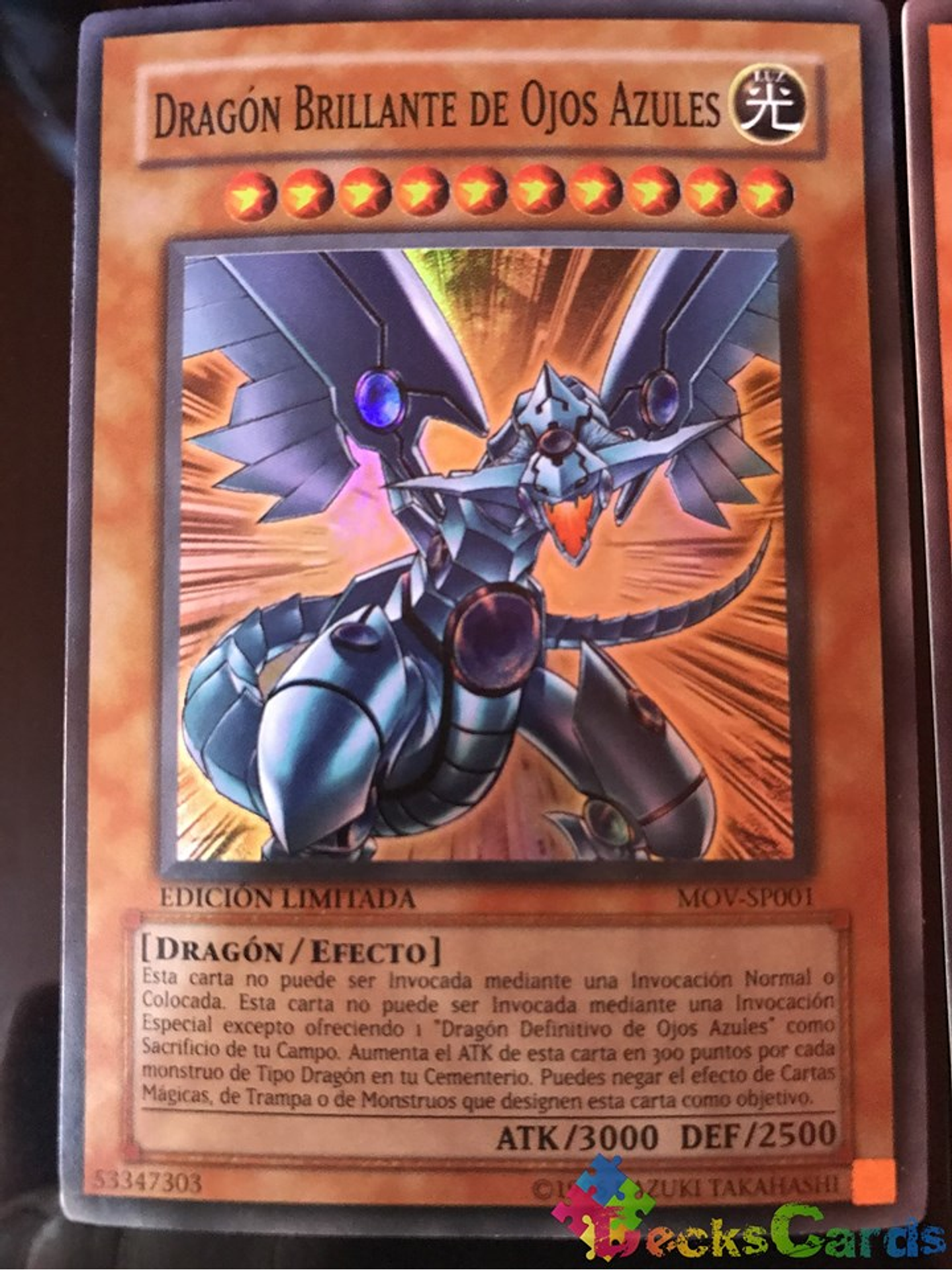 Blue-Eyes Shining Dragon - MOV-EN001 - Super Rare 1