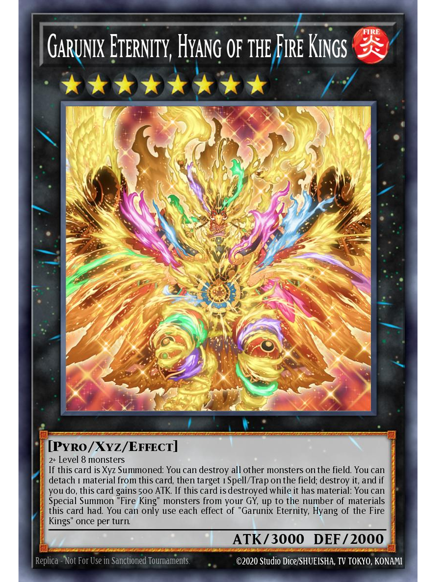 Garunix Eternity, Hyang of the Fire Kings - 25LP-EN003 - Secret Rare Emblazoned 1