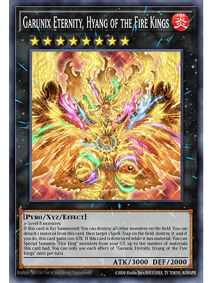 Garunix Eternity, Hyang of the Fire Kings - 25LP-EN003 - Secret Rare Emblazoned