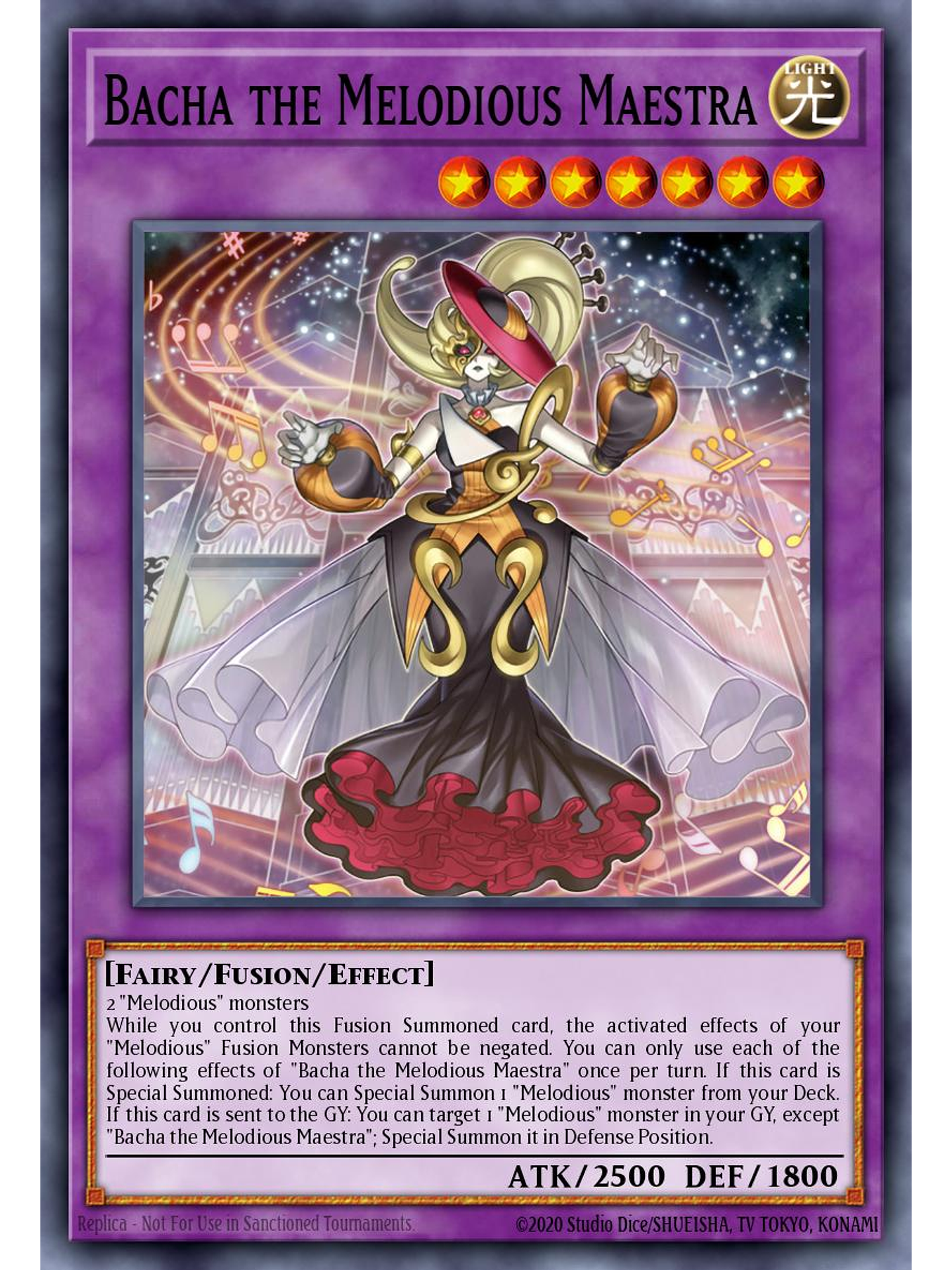 Bacha the Melodious Maestra - 25LP-EN006 - Ultra Rare Emblazoned 1