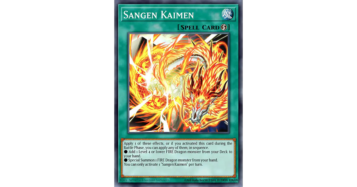 Sangen Kaimen - 25LP-EN008 - Ultra Rare Emblazoned 1st Ed...