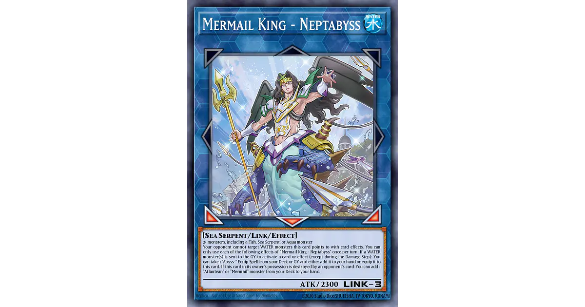 Mermail King - Neptabyss - 25LP-EN013 - Secret Rare Embla...