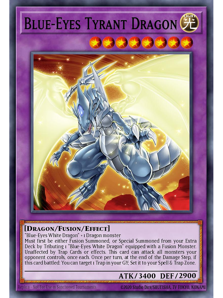 Blue-Eyes Tyrant Dragon - 25LP-EN019 - Secret Rare Emblazoned 1