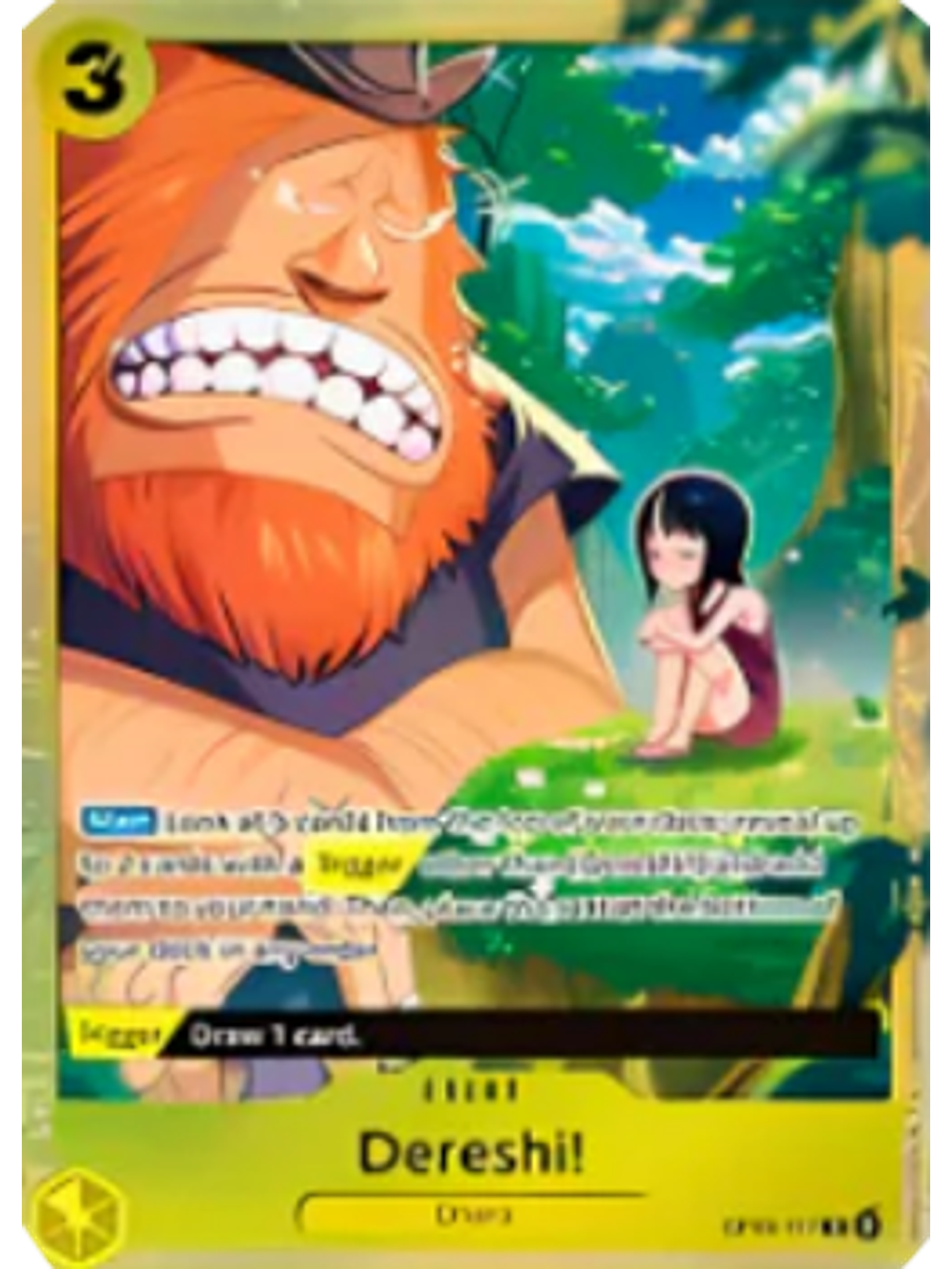 OP09-117 (Alternate Art) Dereshi! 1