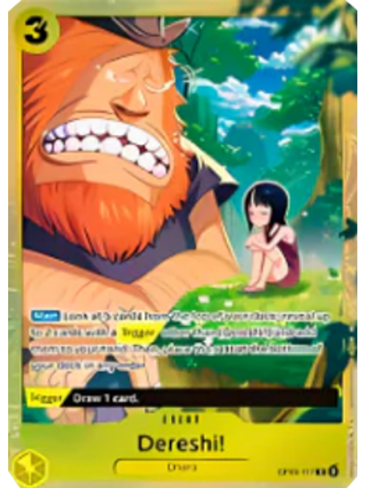 OP09-117 (Alternate Art) Dereshi! 1