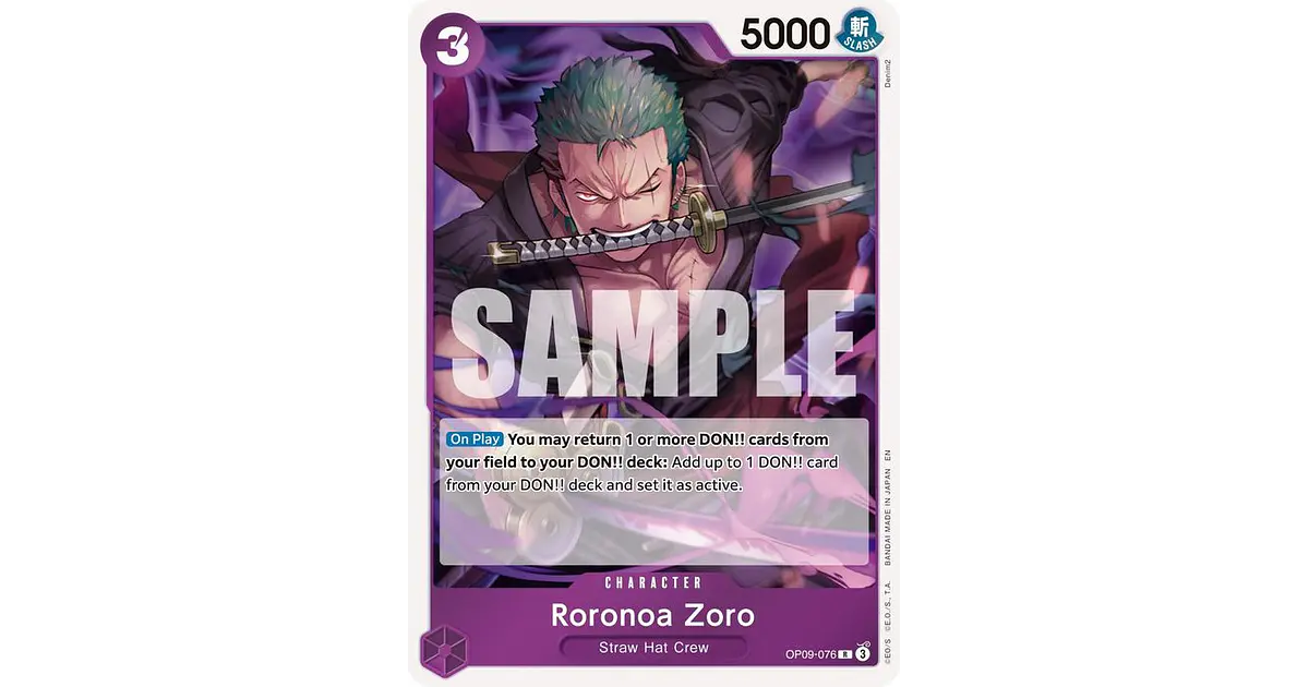 OP09-076 R Roronoa Zoro