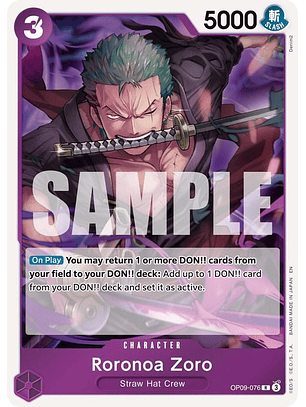OP09-076 R Roronoa Zoro (PRB02)