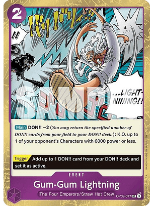 OP09-077 (Foil) Gum-Gum Lightning (PRB02)