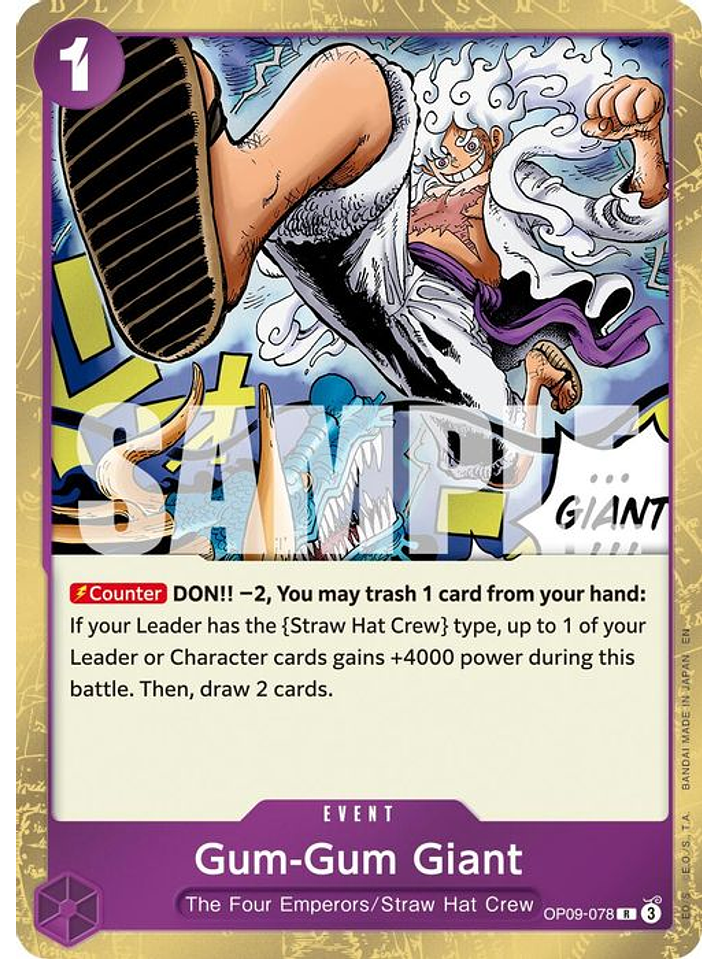 OP09-078 R Gum-Gum Giant (PRB02) 1