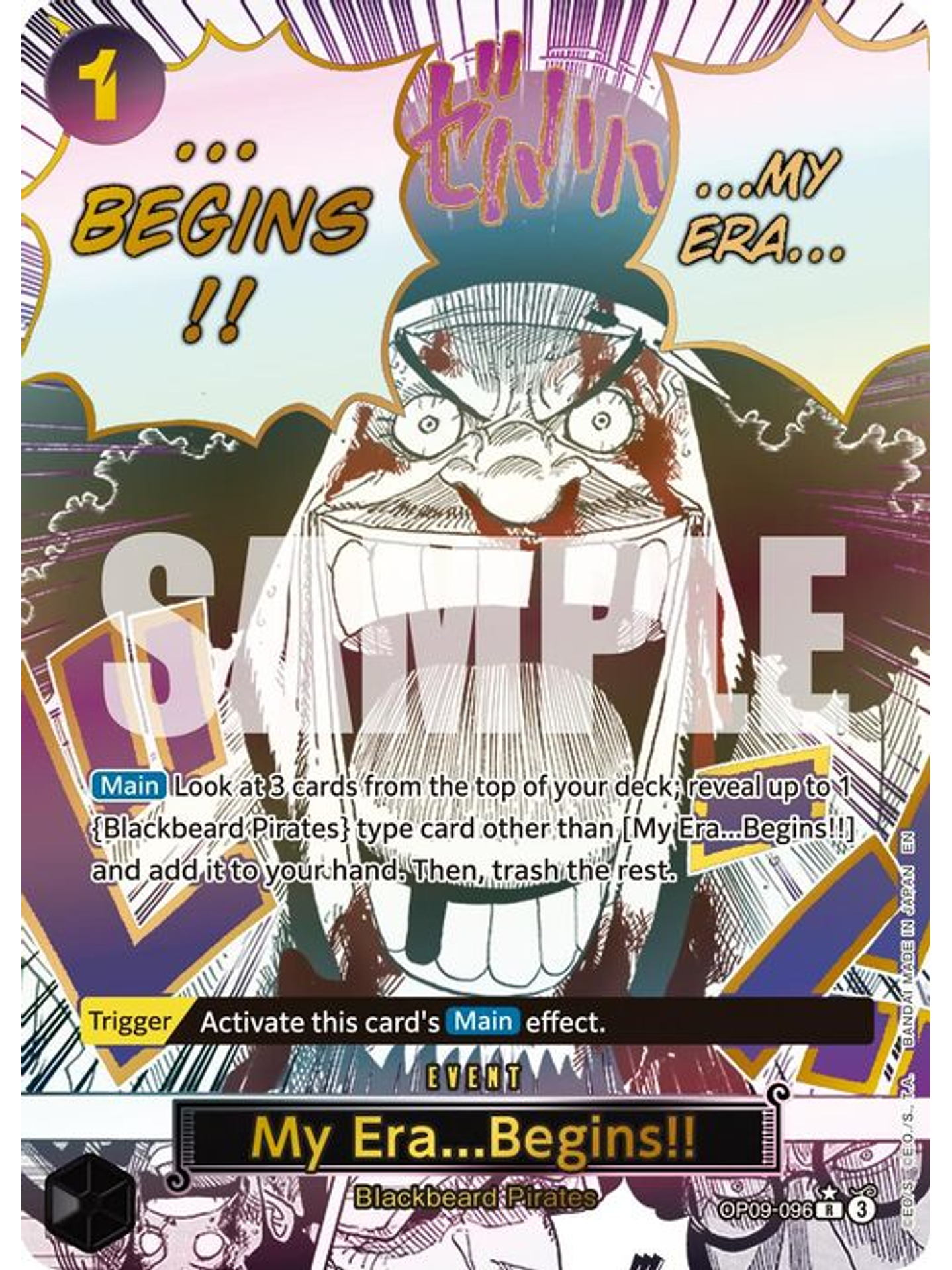 OP09-096 (Alternate Art) My Era...Begins!! (Manga) (PRB02) 1