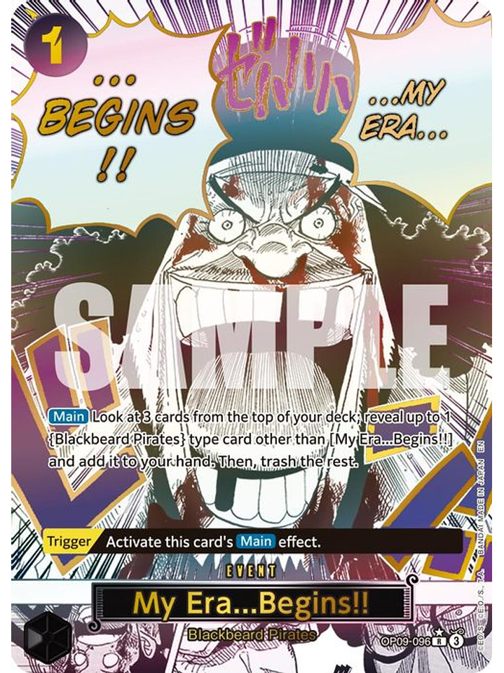 OP09-096 (Alternate Art) My Era...Begins!! (Manga) (PRB02) 1