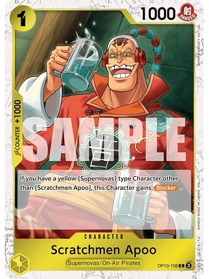 OP10-108 (Foil) Scratchmen Apoo (PRB02)