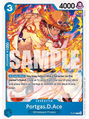 P-074 P Portgas.D.Ace (PRB02)