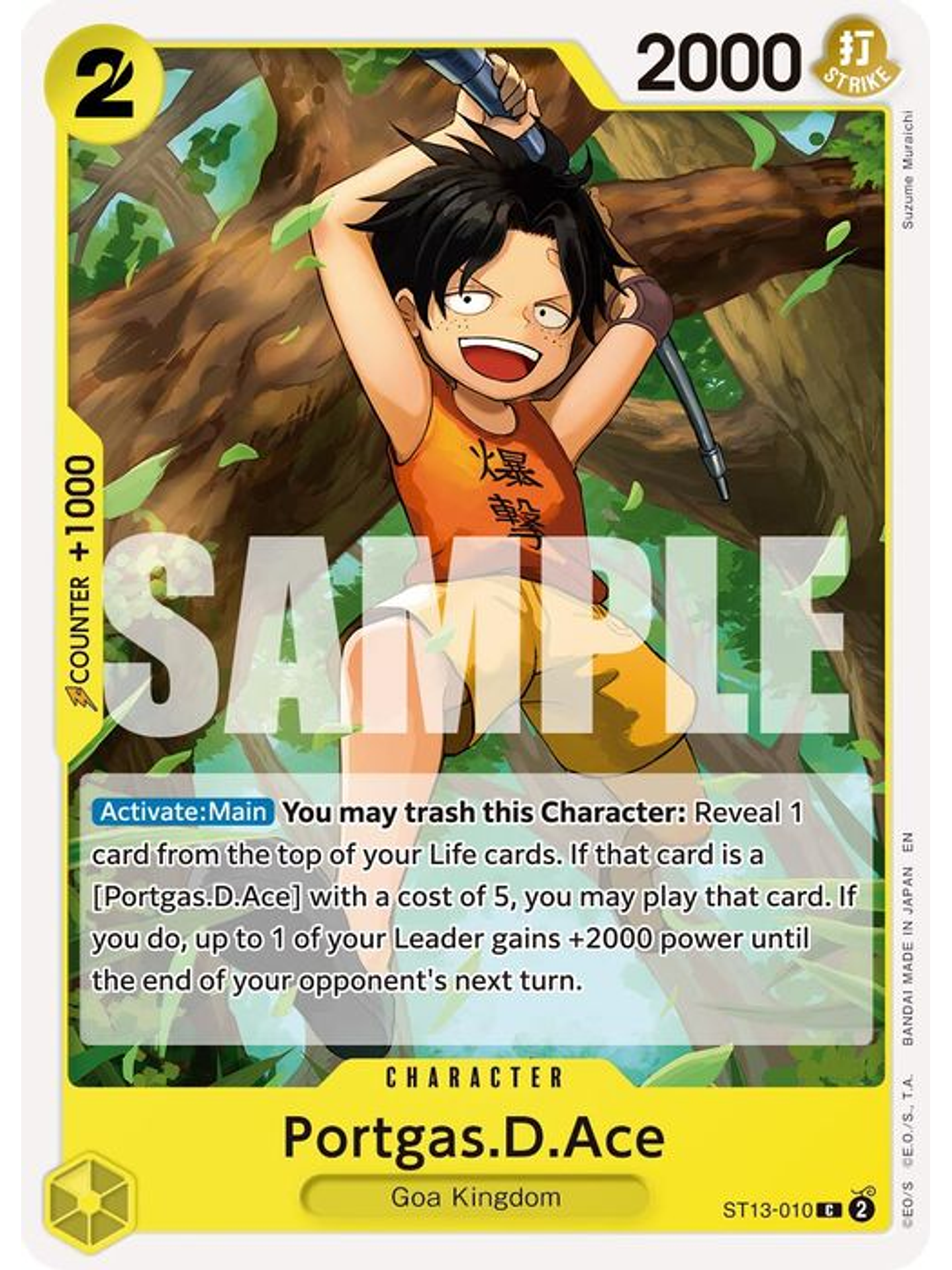 ST13-010 C Portgas.D.Ace (PRB02) 1