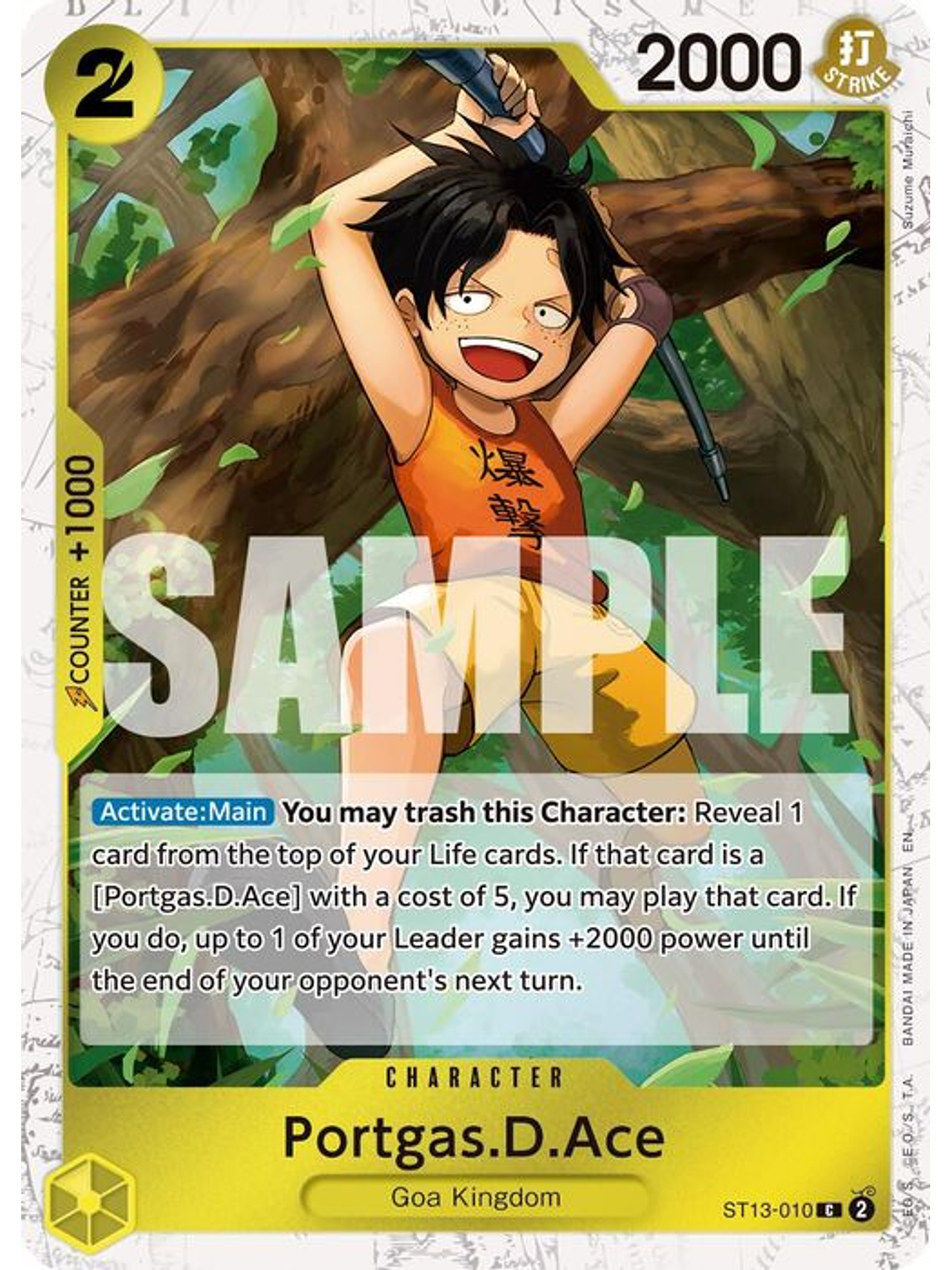 ST13-010 (Foil) Portgas.D.Ace (PRB02) 1