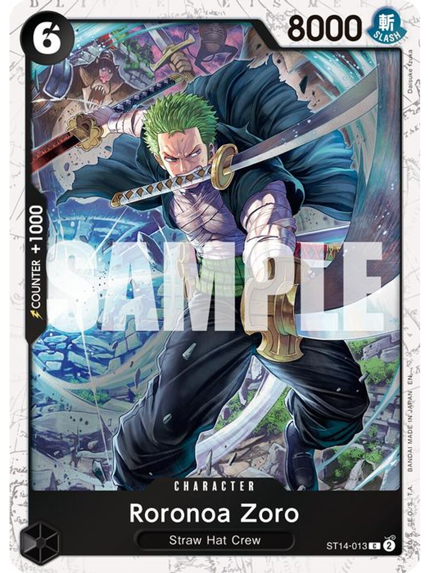 ST14-013 (Foil) Roronoa Zoro - ST13-013 (PRB02) 1
