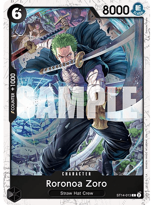 ST14-013 (Foil) Roronoa Zoro - ST13-013 (PRB02)