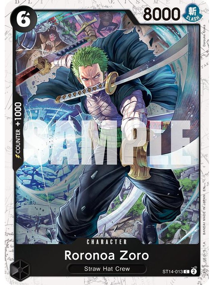 ST14-013 (Foil) Roronoa Zoro - ST13-013 (PRB02) 1