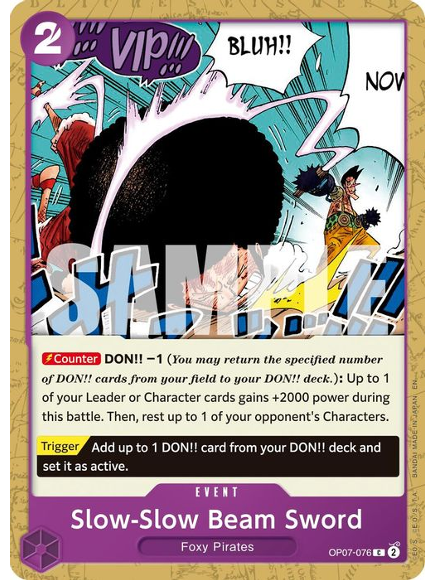 OP07-076 C Slow-Slow Beam Sword (PRB02) 1