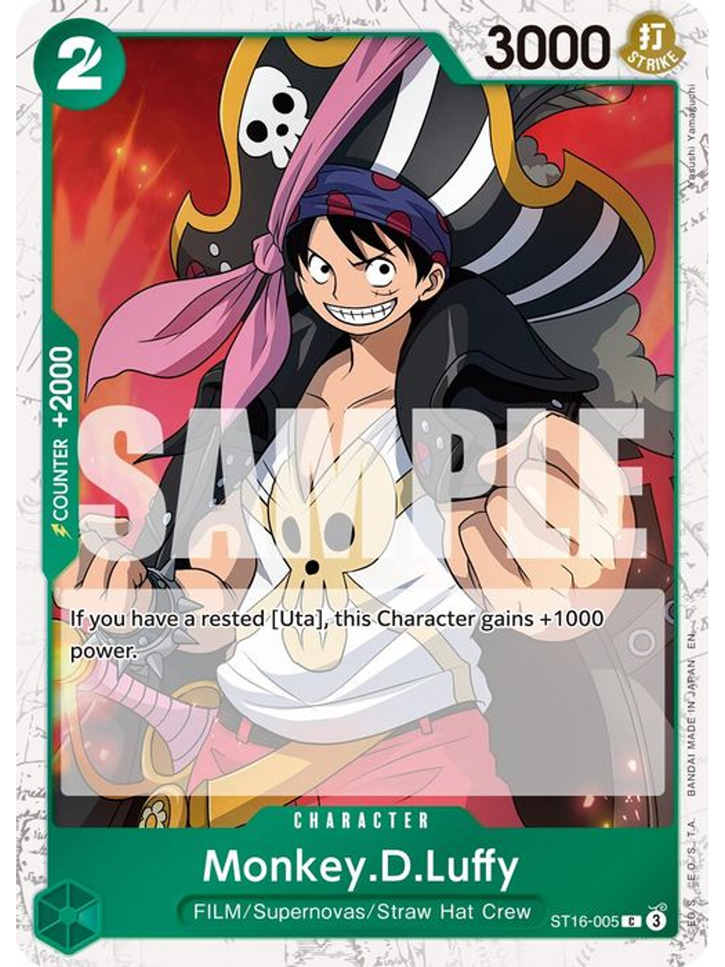 ST16-005 (Foil) Monkey.D.Luffy (PRB02) 1