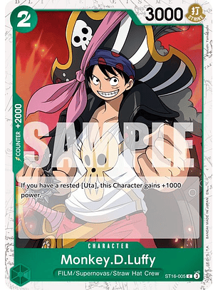 ST16-005 (Foil) Monkey.D.Luffy (PRB02)