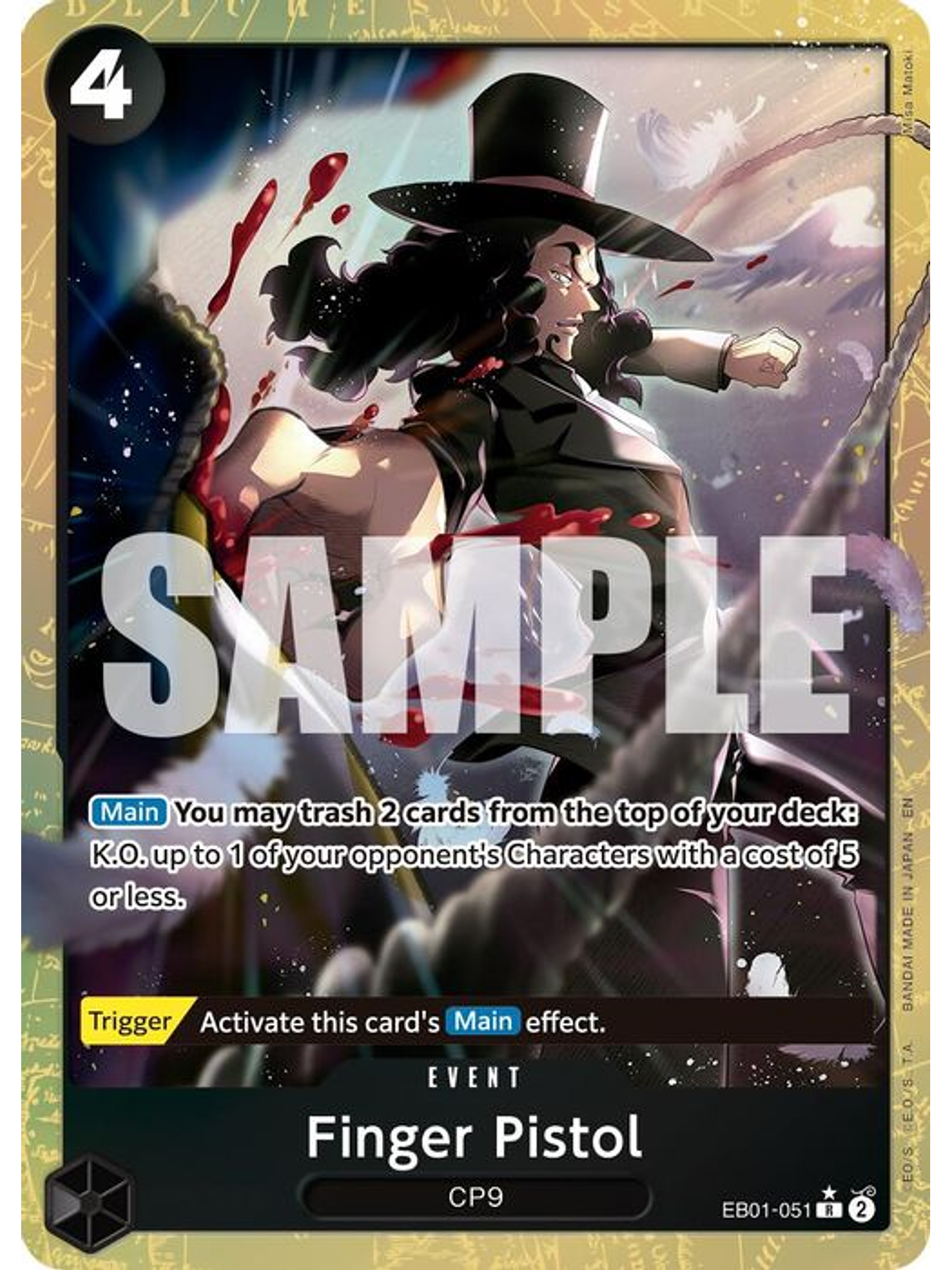 EB01-051 (Alternate Art) Finger Pistol (PRB02) 1