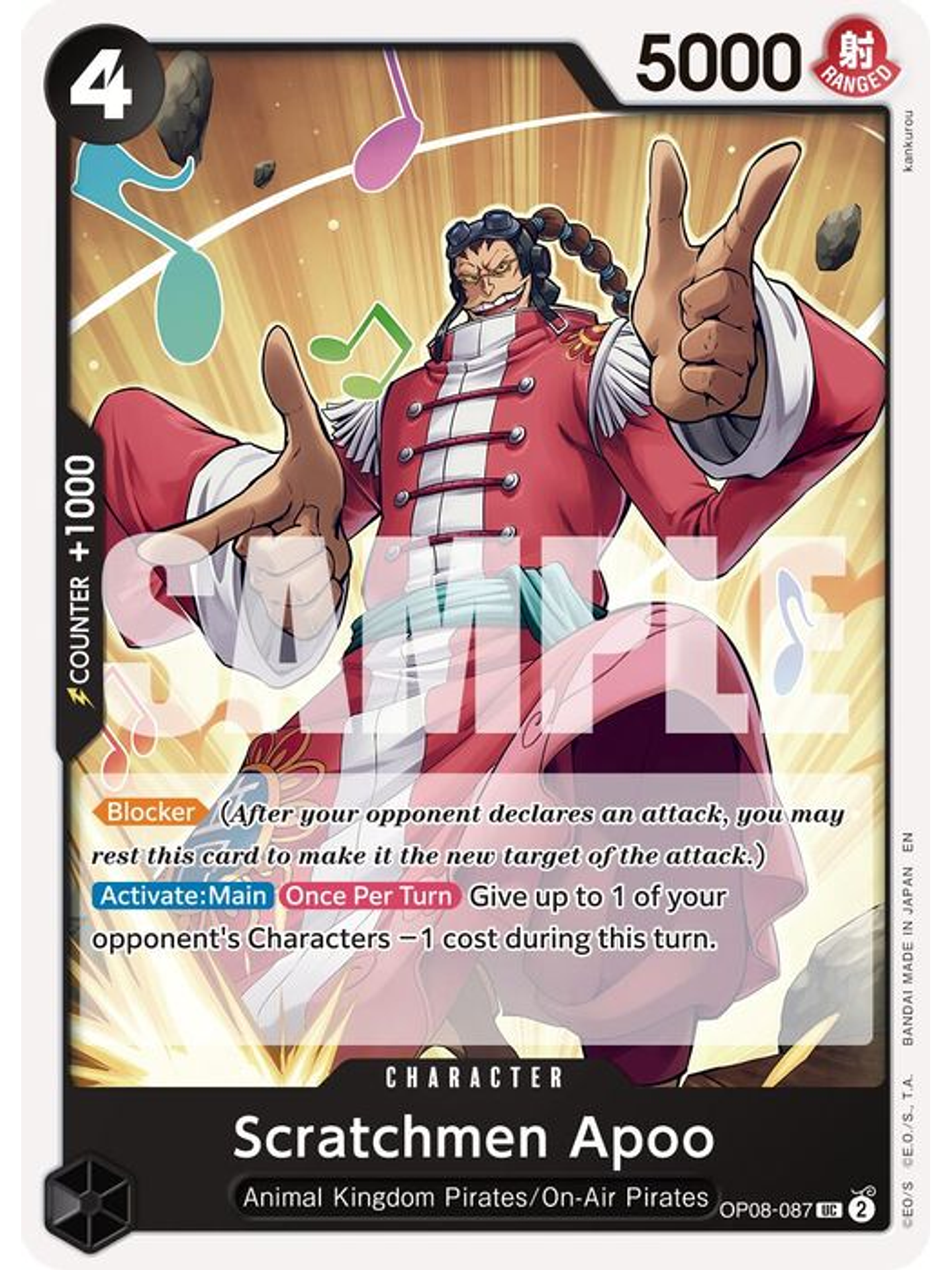 OP08-087 U Scratchmen Apoo (PRB02) 1