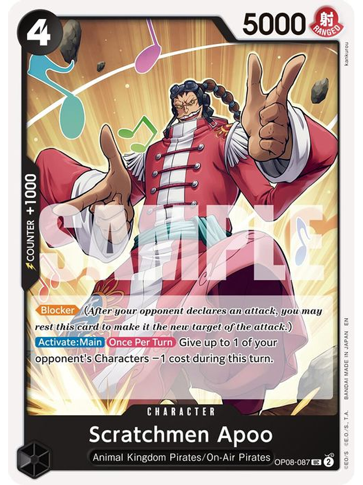 OP08-087 U Scratchmen Apoo (PRB02) 1