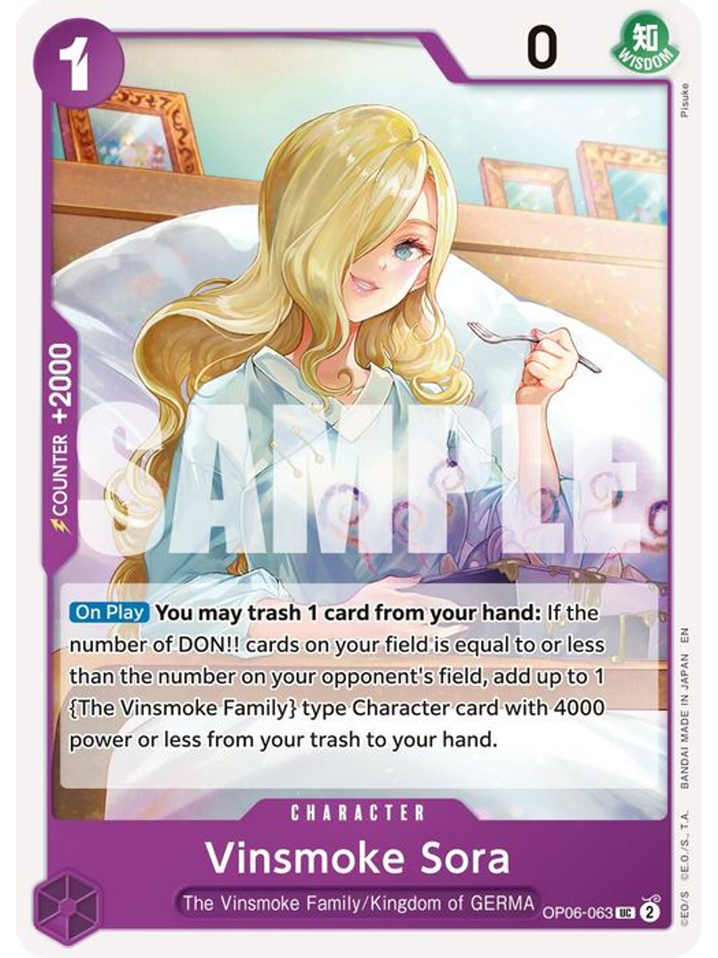 OP06-063 U Vinsmoke Sora (PRB02) 1