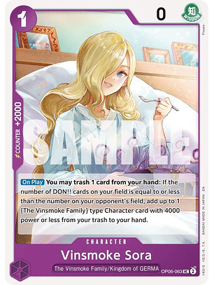 OP06-063 U Vinsmoke Sora (PRB02)