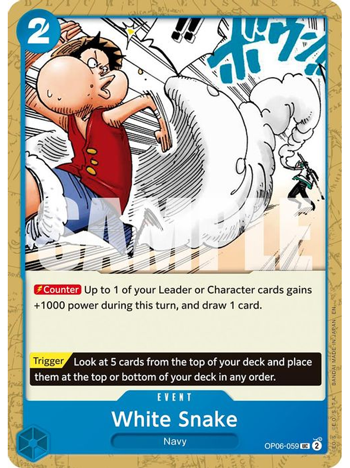 OP06-059 U White Snake (PRB02) 1