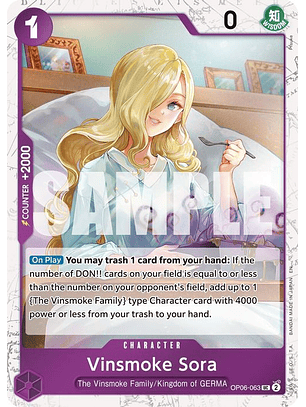 OP06-063 (Foil) Vinsmoke Sora (PRB02)
