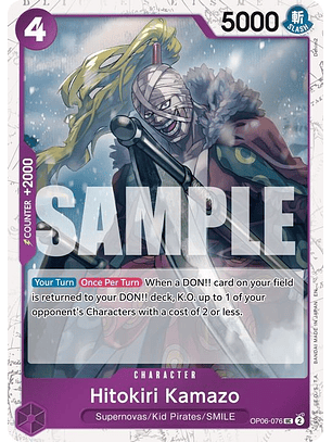 OP06-076 (Foil) Hitokiri Kamazo (PRB02)