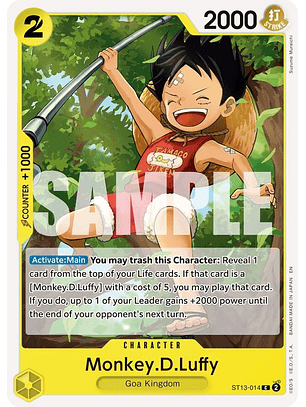 ST13-014 C Monkey.D.Luffy (PRB02)