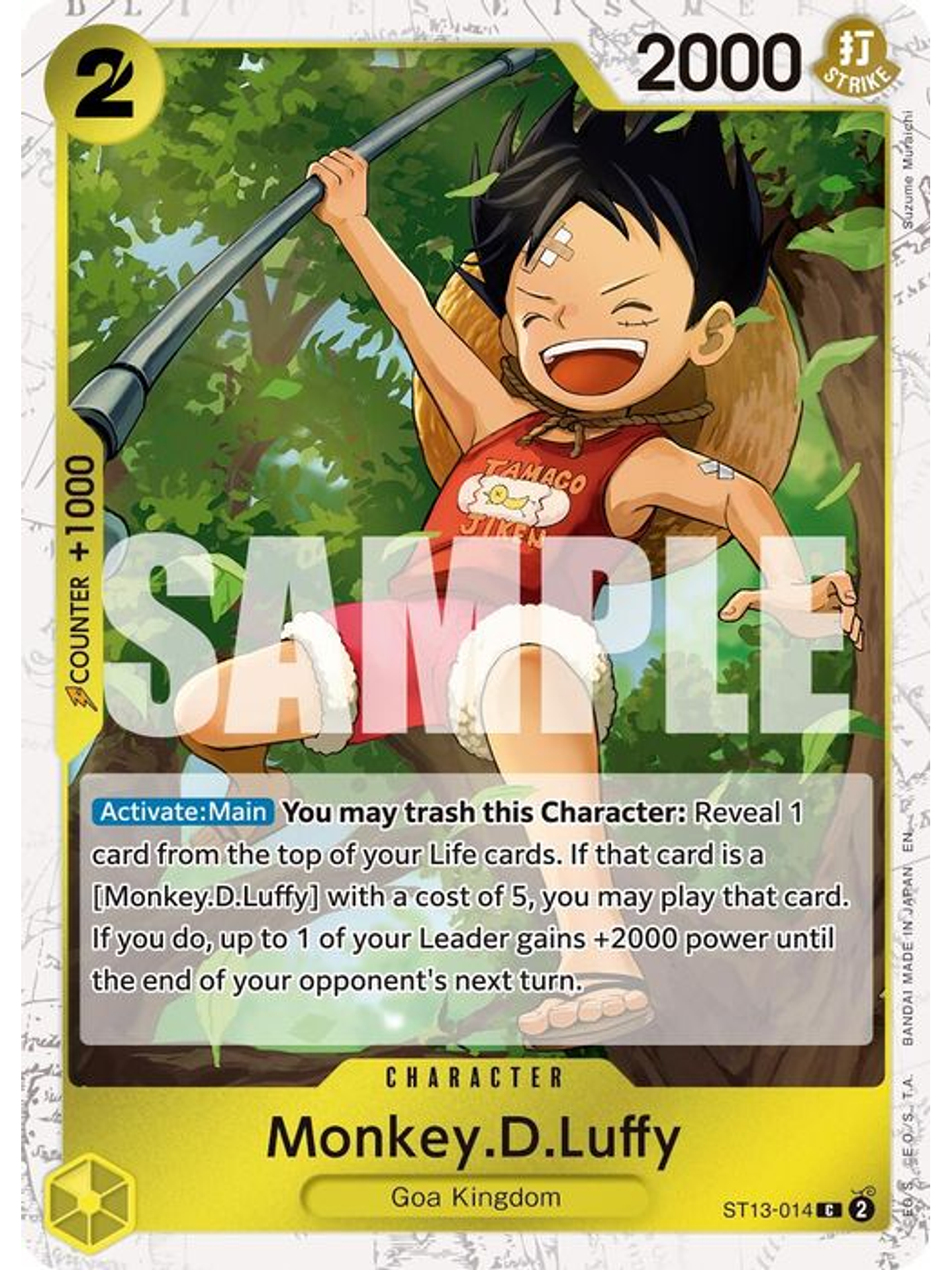 ST13-014 (Foil) Monkey.D.Luffy (PRB02) 1