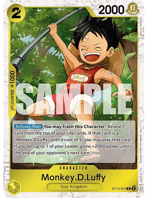 ST13-014 (Foil) Monkey.D.Luffy (PRB02)