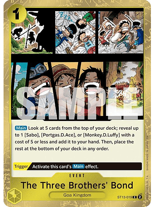 ST13-019 (Foil) The Three Brothers' Bond (PRB02)