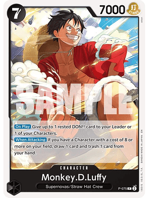 P-075 (Foil) Monkey.D.Luffy (PRB02)