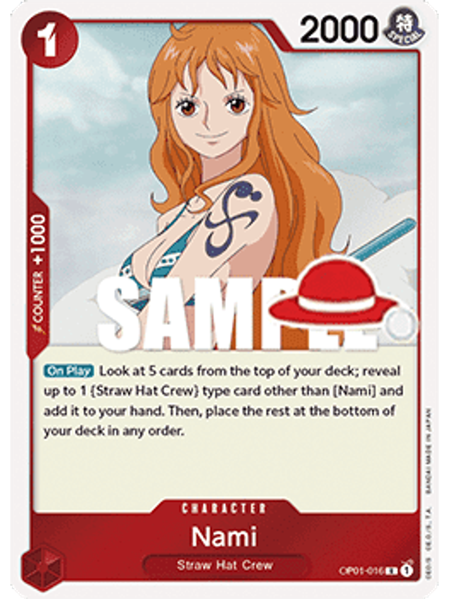 OP01-016 R Nami (Luffy Deck) 1