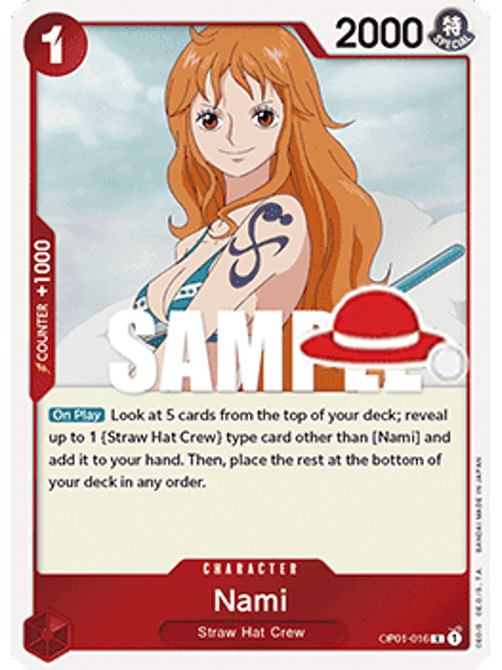 OP01-016 R Nami (Luffy Deck) 1