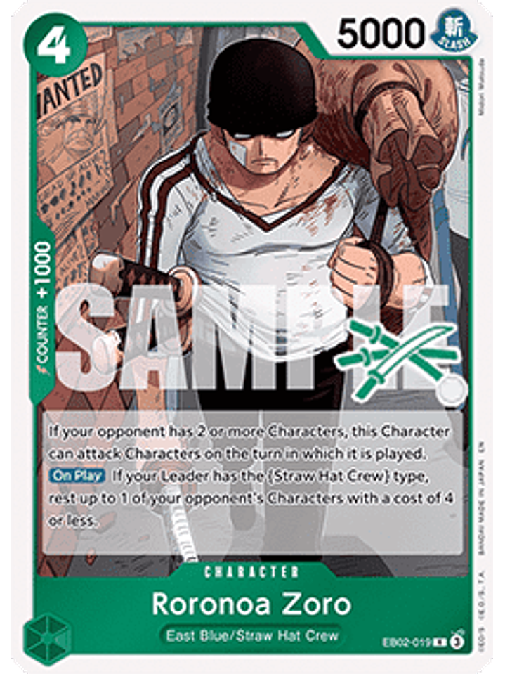 EB02-019 R Roronoa Zoro (Zoro Deck) 1