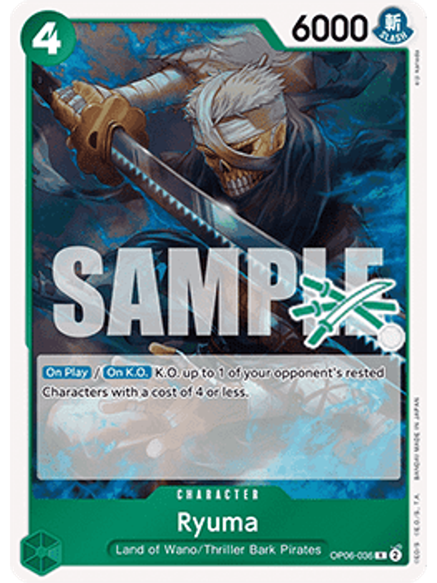 OP06-036 R Ryuma (Zoro Deck) 1