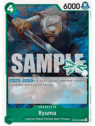 OP06-036 R Ryuma (Zoro Deck)