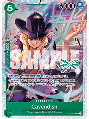 EB01-012 SR Cavendish (Zoro Deck)